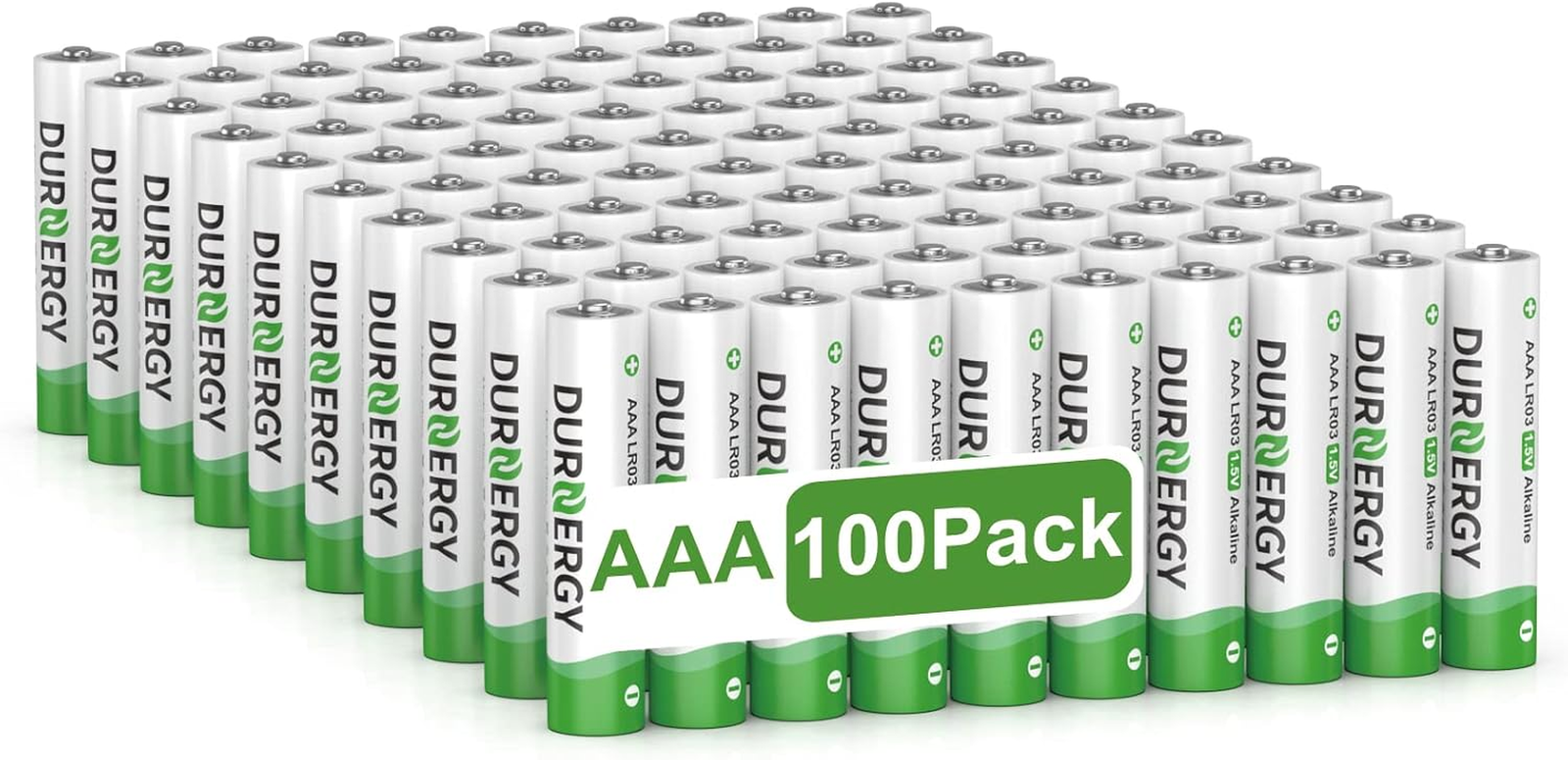 AAA Batteries 100 Pack, 10 Years Shelf Life, Triple AAA Batteries 1200Mah for Re-image