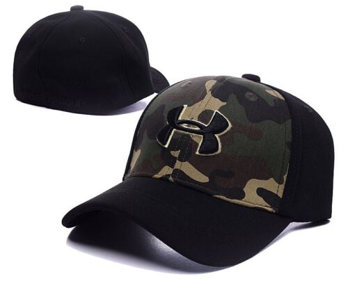 Under Armour Camo Golf Cap Baseball Cap Outdoor Sports Cap Black MEN'S