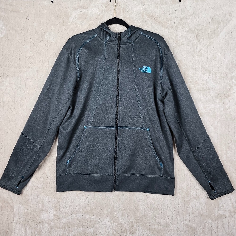 North Face Mens Large Full Zip Mountain Athletics Hoodie for Outdoor Adventures  