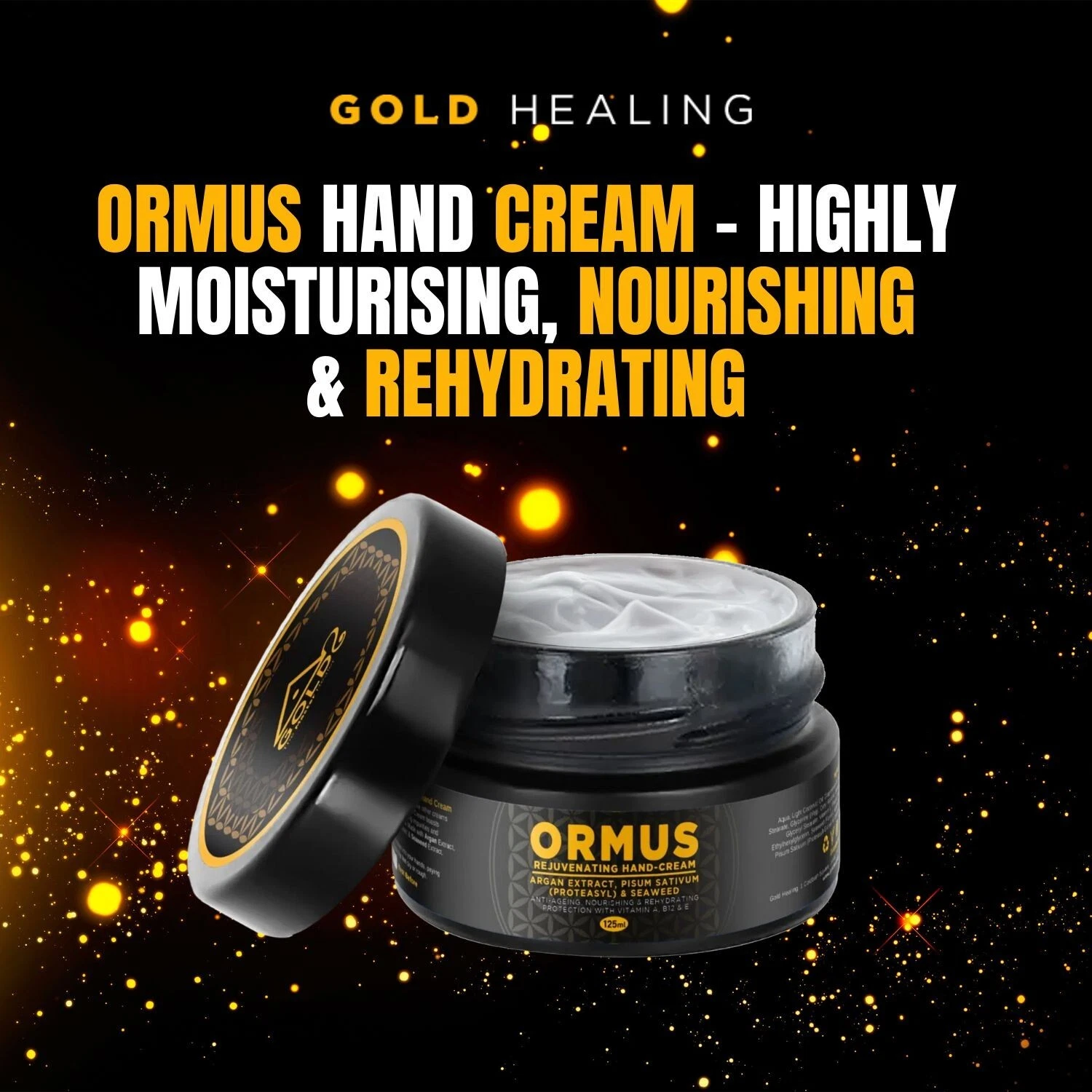 Gold Healing Ormus Hand Cream 125ml