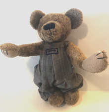 Boyd's Bearwear Teddy Bear  light brown with overalls Mint 1990-1996
