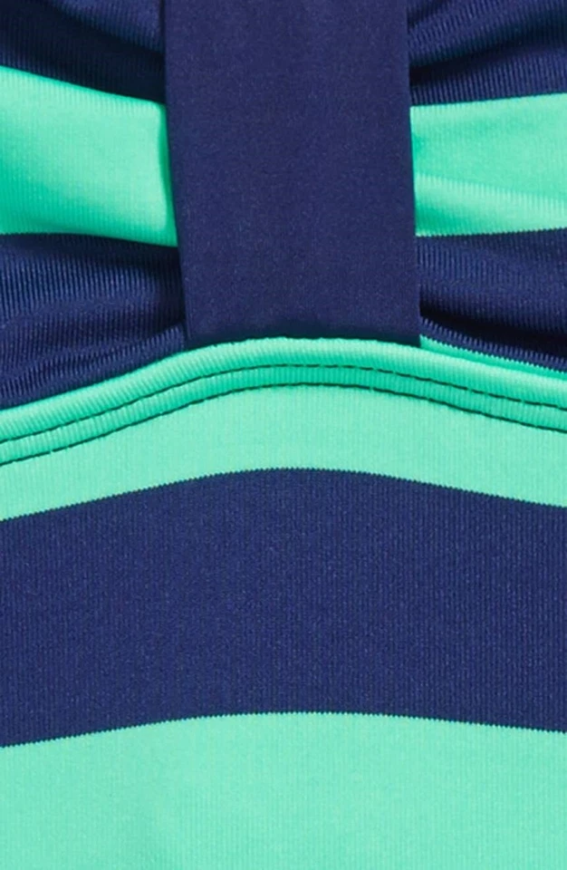 Splendid 1142205 Big Girl's Green 'Marcel' Stripe One Piece Swimsuit Sz 7 - Image 3 of 3