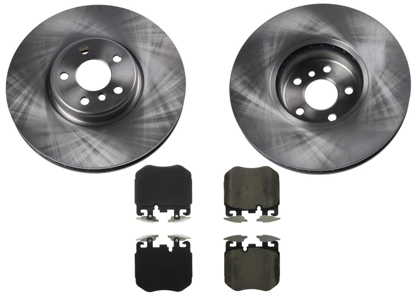 Front Disc Brake Rotors Ceramic Disc Brake Pads Fits 2019-2021 BMW 540i ...