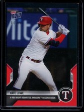 2021 Topps Now #40 Nate Lowe Red Parallel Card #d /10