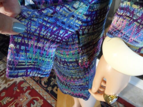 Missoni Blue Multi Zig Zag Print Knit Skirt & Jacket Suit Size IT 48 - US 12 - Picture 15 of 23