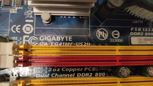 Lot carte mère Gigabyte GA-EG41MF-US2H + REFROIDISSEUR CPU INTEL - Photo 2/3