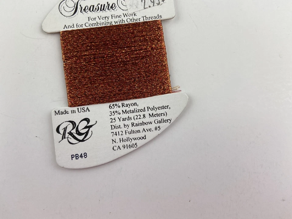 Trenza Rainbow Gallery Petite Treasure PB48 hojas de otoño hilo metálico Foto 3 de 4