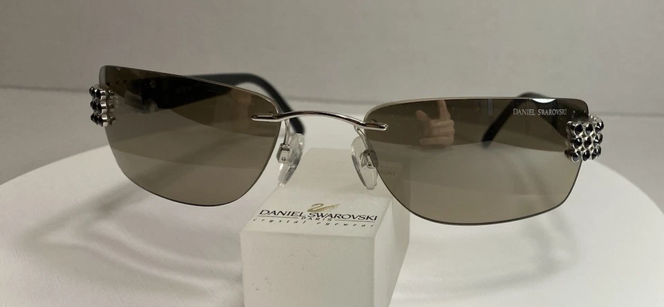Gafas de sol Daniel Swarovski para mujer, S572 00 6051, chapadas en oro de 23 kt, Austria, nuevas Foto 2 de 4