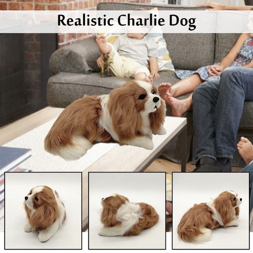 Realistic Charlie Dog Plush Toy Stuffed Animal Soft Cute Pet Kid O9U6 2020 N1L1