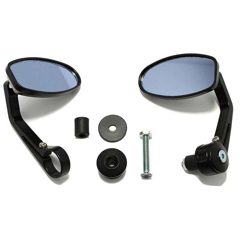 Espejos retrovisores de extremo de manillar triple de 7/8"" para motocicleta Triumph Speed 2008 2009 2010 Foto 3 de 4