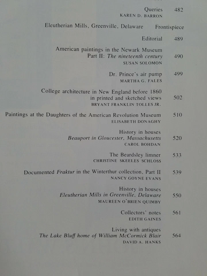 The Magazine ANTIQUES MAR 1973 Newark Museum DAR Gloucester Mass fraktur  - Image 2 of 4