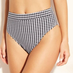 gingham bikini high waisted
