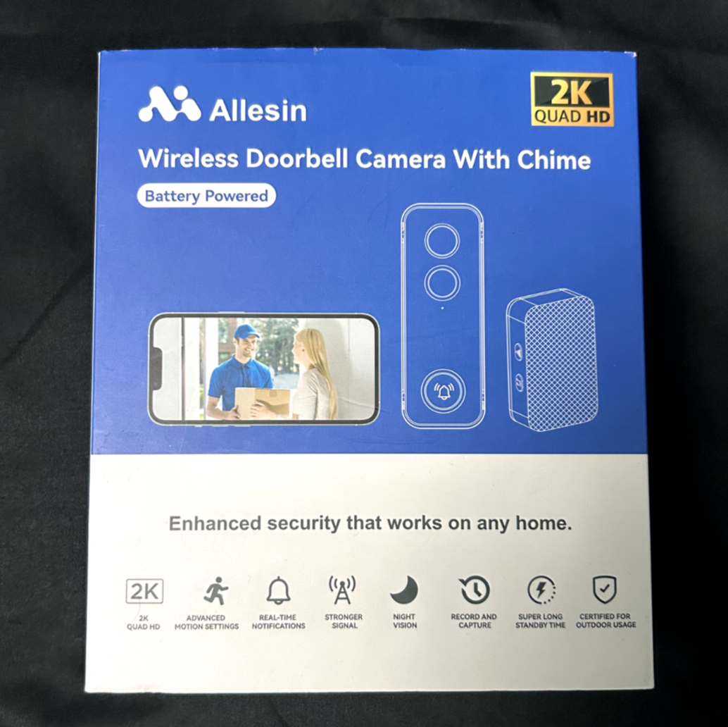 Wireless Doorbell Camera with Chime Battery Powered Opened Box Unused