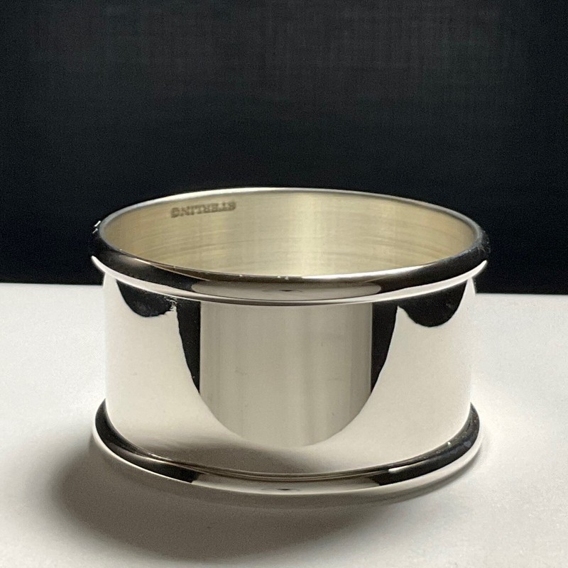 New Empire Sterling Silver Napkin Ring With Engraving #11619