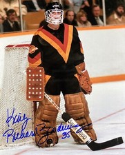 RICHARD ''KING'' BRODEUR (5) Vancouver Canucks Autographed 8x10 Photo