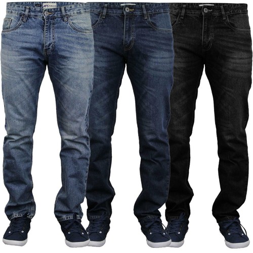Ex-M\u0026S Mens Denim Jeans Straight Leg 
