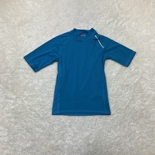 O  rageous Boys Short Sleeve Blue Rash Guard Swim Shirt Size S