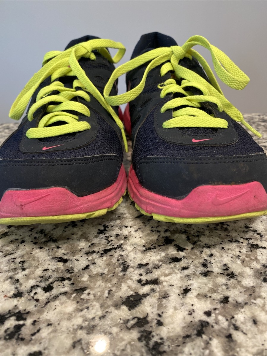 Nike Womens Revolution Dark blues Hot Pink Running Shoes 554900