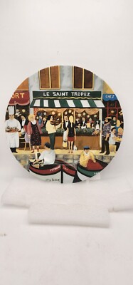 Guy Buffet Collection Dinner Plate Le St. Tropez 10 7/8''-Excellent Condition