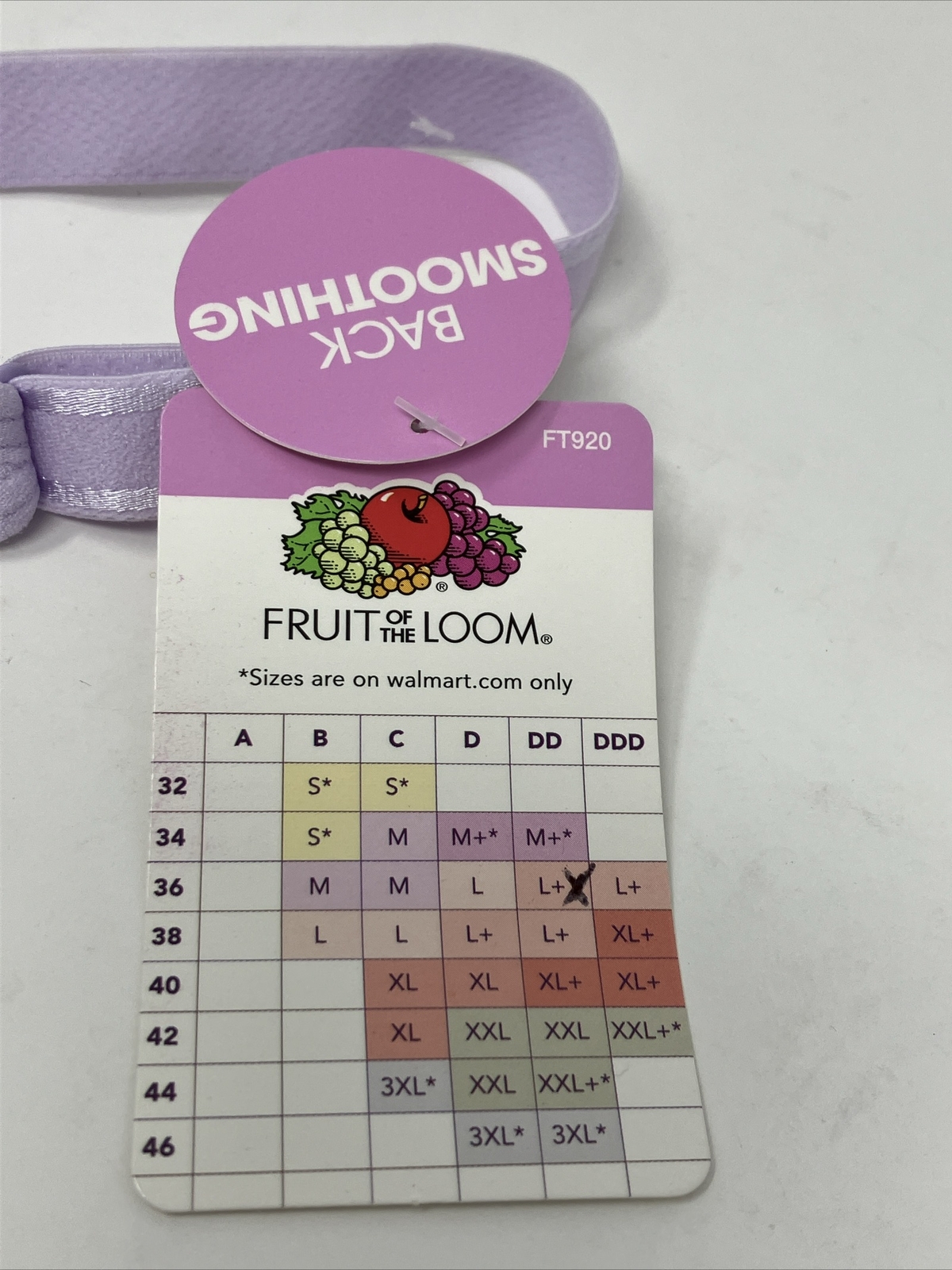 Fruit of the Loom Women's L Cotton Stretch Extreme Comfort Bra FT920