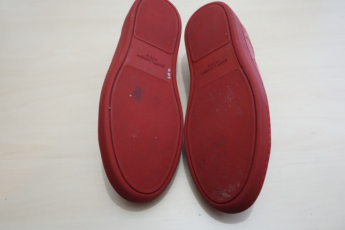 Saint Laurent Red Court Classic Low Sneakers SL/01 Sz 41 / 8  display picture 1