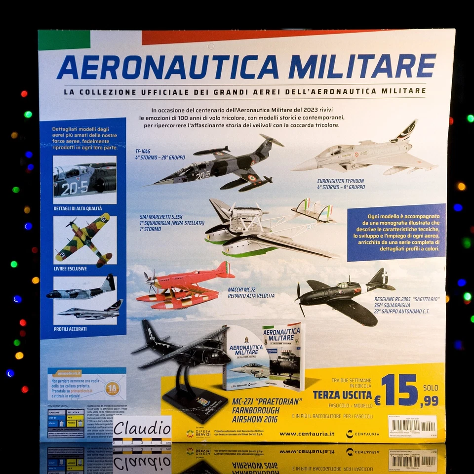 ⭐ Aeronautica Militare MB-339 Frecce Tricolore Centauria die cast MB339 - Immagine 2 di 4