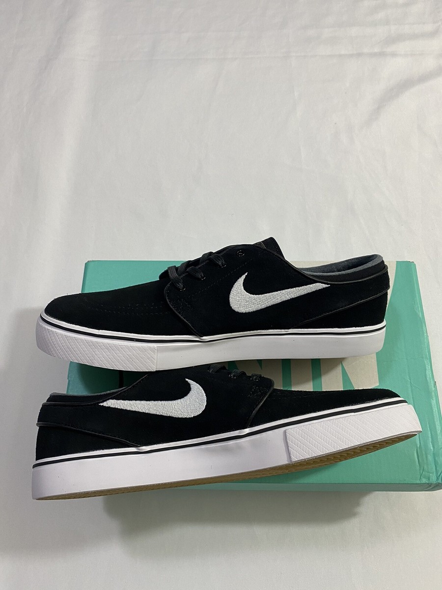 New Mens Size 9 Black White Nike SB Zoom Stefan Janoski