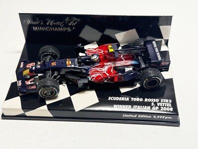 MINICHAMPS Italian GP 2008 Winner 1 :43 Vettel SCUDERIA TORO ROSSO