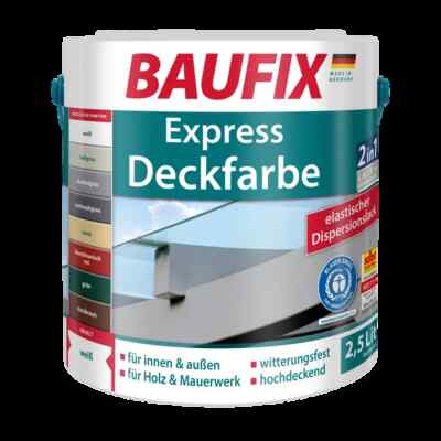 Express Deckfarbe mittelgrau 2er Set