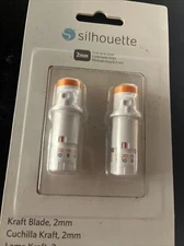 Silhouette 2mm Kraft Blade 2 Pack Set for a cutter - New / Sealed