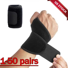 Wrist Brace Sports Band Wrap Adjustable Support Gym Strap Carpal Tunnel Bandage