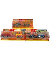 Matchbox Hitch And Haul Lot Of 3 164 2024 Diecast Models Road Stripe-farm-fire Matchbox Hitch And Haul Lot Of 3 164 2024 Diecast Models Road Stripe-farm-fire