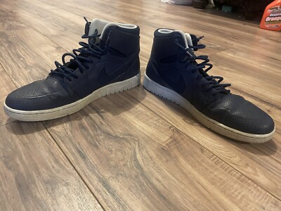 Size 12 Air Jordan Nouveau High Navy Snake for sale online
