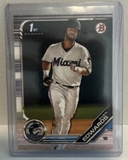 2019 BOWMAN DRAFT BD-168 EVAN EDWARDS 1ST PAPER BASE MARLINS