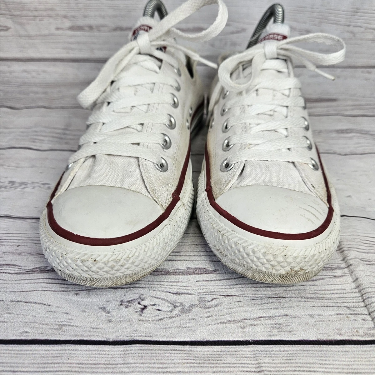 White converse lows top
