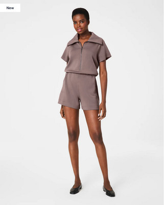 Half-Zip Jumpsuit,fabric that's lightweight, breathable, and oh-so soft