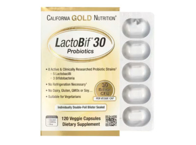 California Gold Nutrition, Probiotika, 30 Milliarden KBE, 120 pflanzliche Kapsel