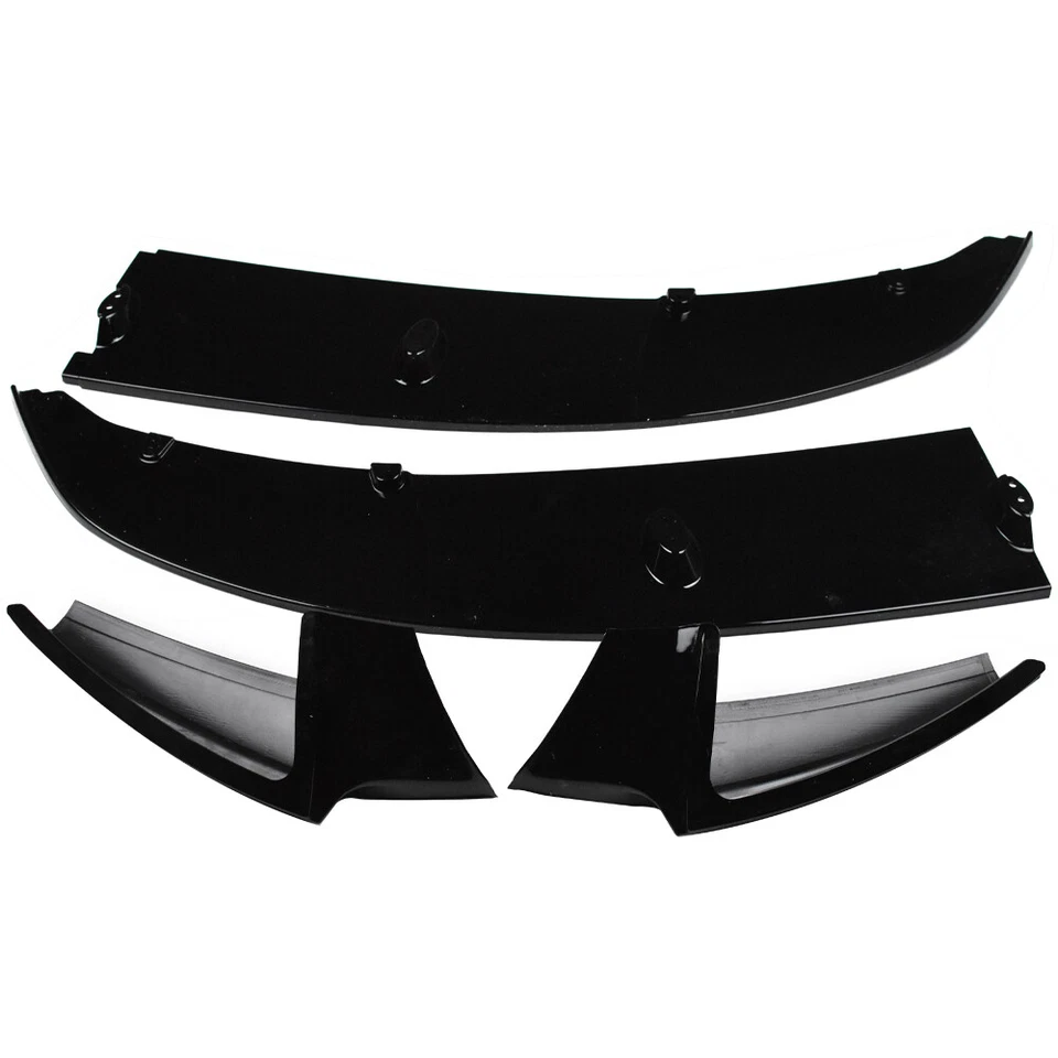 Parachoques delantero alerón divisor de labios ajuste 11-16 BMW F10 520i 528i 550i M Sport negro Foto 2 de 4