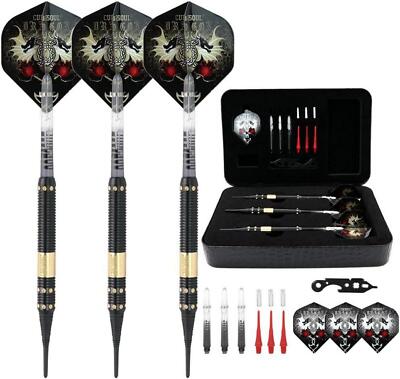 CUESOUL Dragon Deluxe Soft Dartpfeile Set Luxury Case 16g 3pcs Barrels