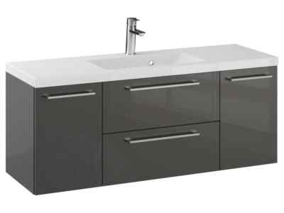 Badschrank Badezimmerschrank Badmöbel Schubladen Waschtisch Rosen 120 cm