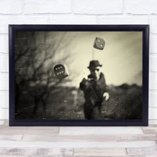 Alea Iacta Est Dice Game Play Odds Casino Gamble Gambler Texture Throw Art Print