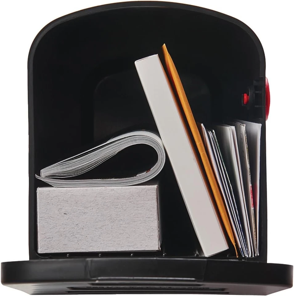 Architectural Mailboxes Parsons Medium Capacity, Plastic Post Mount Black - Image 3 of 4