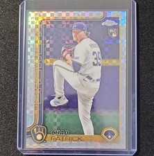 Topps 2025 Chrome Update X-Fractor Rookie Chad Patrick Brewers USC90