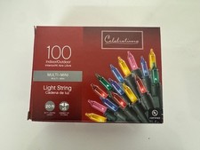 Celebrations Mini Light Set Multi-colored 20ft. 100 Lights - NEW