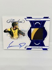 ETHAN SALAS 2025 Flawless Signatures Patch Auto Sapphire /15 Padres #FSM-ATH