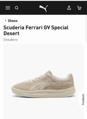 PUMA Scuderia Ferrari GV Special Desert Sun Pack Suede Putty Alpine Snow