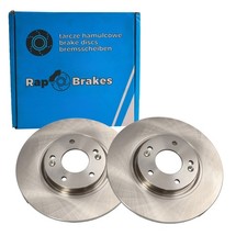2x RAP BRAKES BREMSSCHEIBEN 300mm BELÜFTET VORNE passend für HYUNDAI I40 IX35 SO
