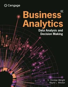 Business Analytics: Data - Paperback, by Albright S.; Winston - Very Good z