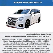 Nissan Elgrand E52 Workshop Manual 2010-2016 WORKSHOP MANUAL SERVICE 