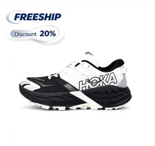 Hoka One One Speedgoat 7 All-Round Trail Running Shoes - Black/White 1171929